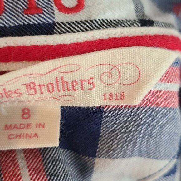 Brooks Brothers Women's Button Front Shirt Plaid Size 8 - Picture 6 of 8